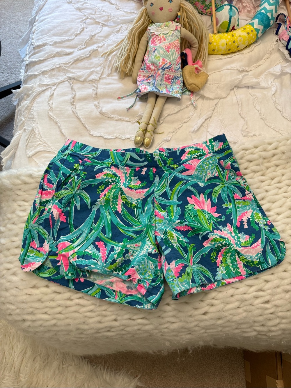 Lilly Pulitzer Ocean View Blue Horizon Shorts